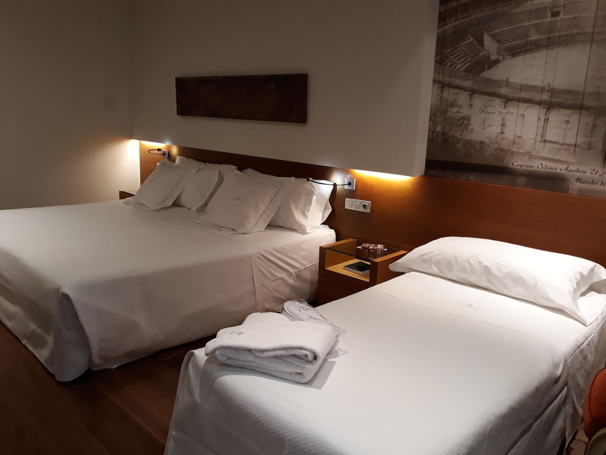 グラン ホテル ラ ペルラ パンプローナ エクステリア 写真 A room at the hotel